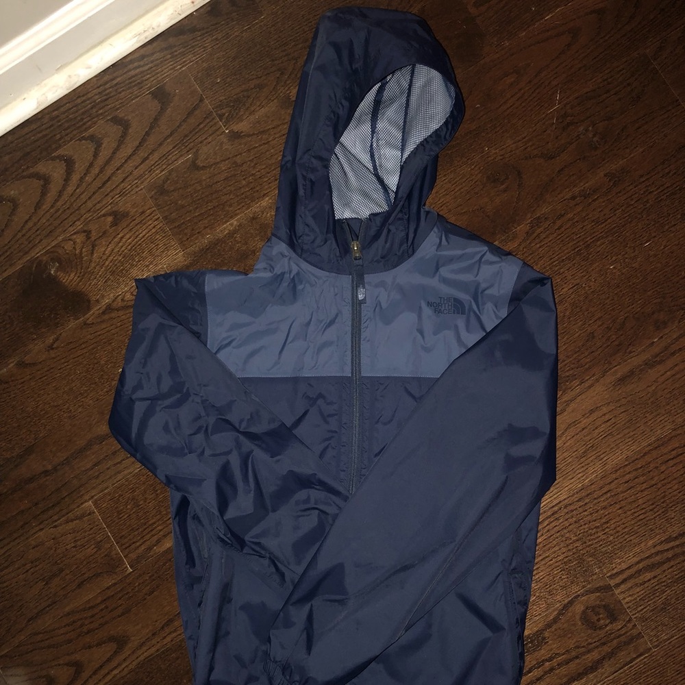 North Face Rain Jacket...Boys XL, Navy